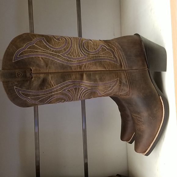 New Womens Ariat Round Up D-Toe 10011953 - Picture 4 of 7